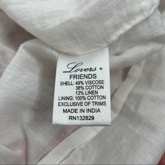 LOVERS + FRIENDS Dress Womens Size XS Striped Feminine Summer Beach Coastal - Picture 9 of 9